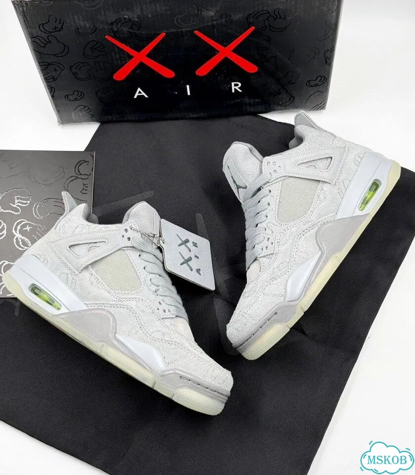 Кроссовки Nike Air Jordan 4 Kaws оригинал фото 9