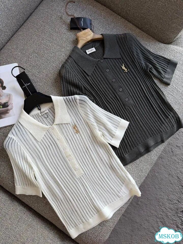 Футболка поло Saint Laurent, 2 цвета фото 1