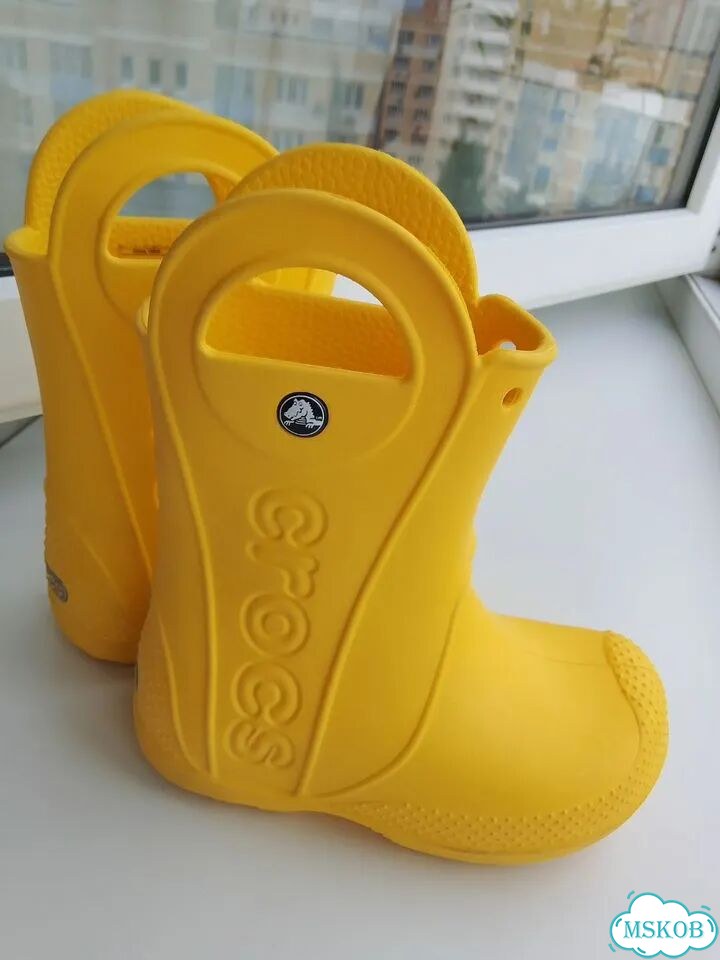 Детские резиновые сапоги оригинал crocs c9 фото 1