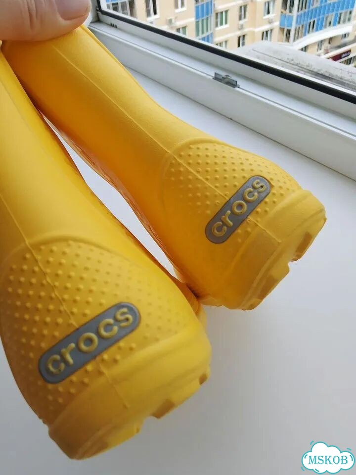 Детские резиновые сапоги оригинал crocs c9 фото 4