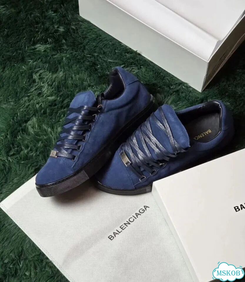 Кеды Balenciaga Arena Low Blue Замшевые новинка фото 1