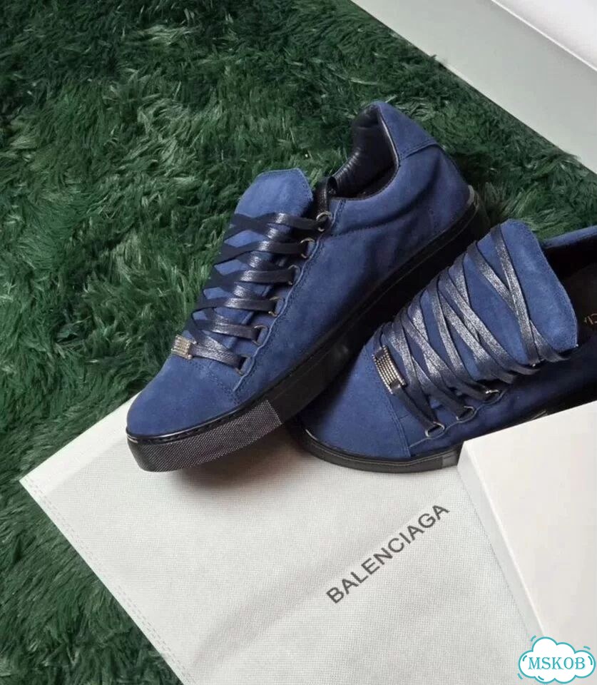 Кеды Balenciaga Arena Low Blue Замшевые новинка фото 2