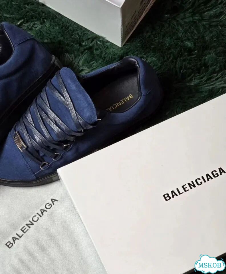 Кеды Balenciaga Arena Low Blue Замшевые новинка фото 3