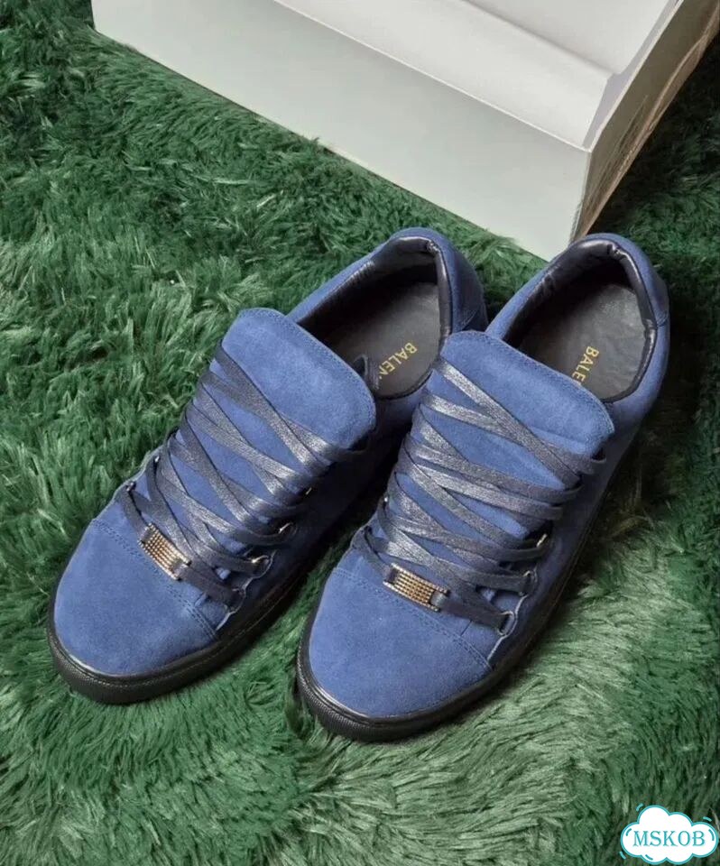 Кеды Balenciaga Arena Low Blue Замшевые новинка фото 4