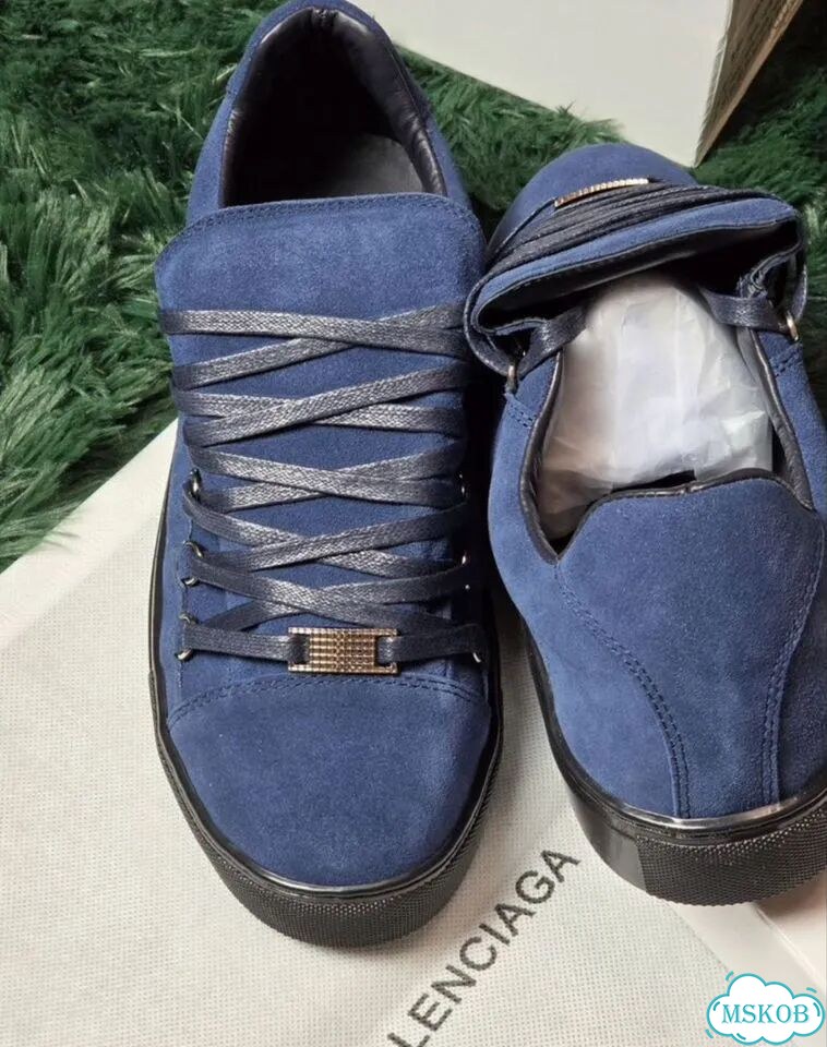 Кеды Balenciaga Arena Low Blue Замшевые новинка фото 5
