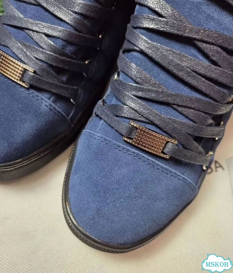 Кеды Balenciaga Arena Low Blue Замшевые новинка фото 6