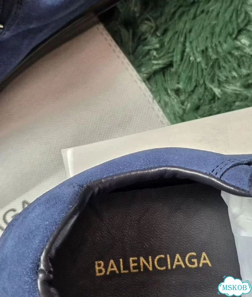 Кеды Balenciaga Arena Low Blue Замшевые новинка фото 7