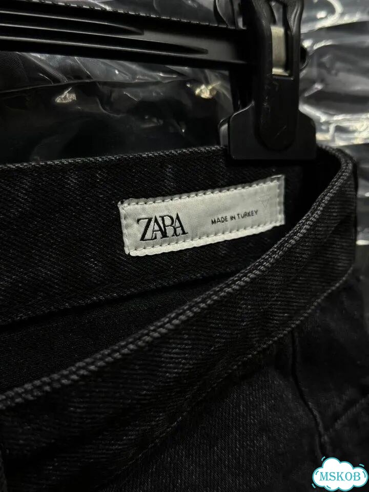 Шорты джинсовые Zara type черные фото 7