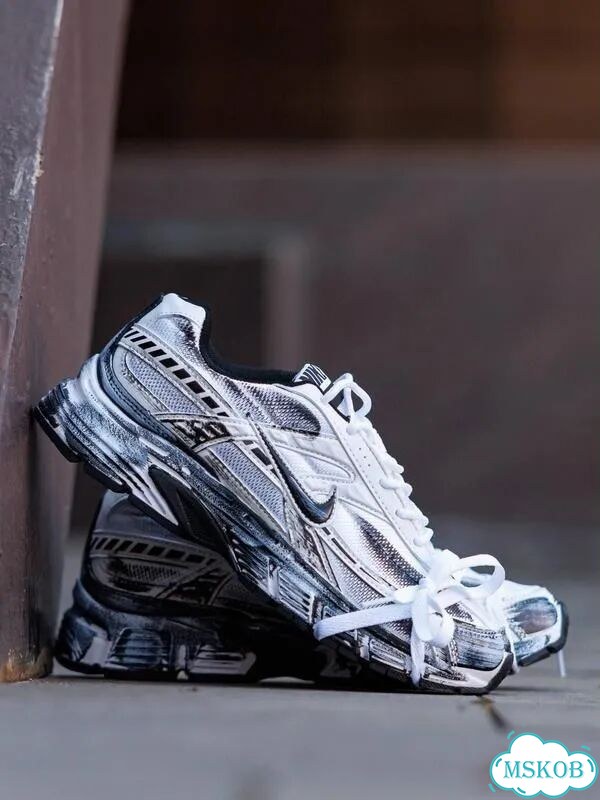 Кроссовки Nike Initiator Custom Бело-Черные фото 7