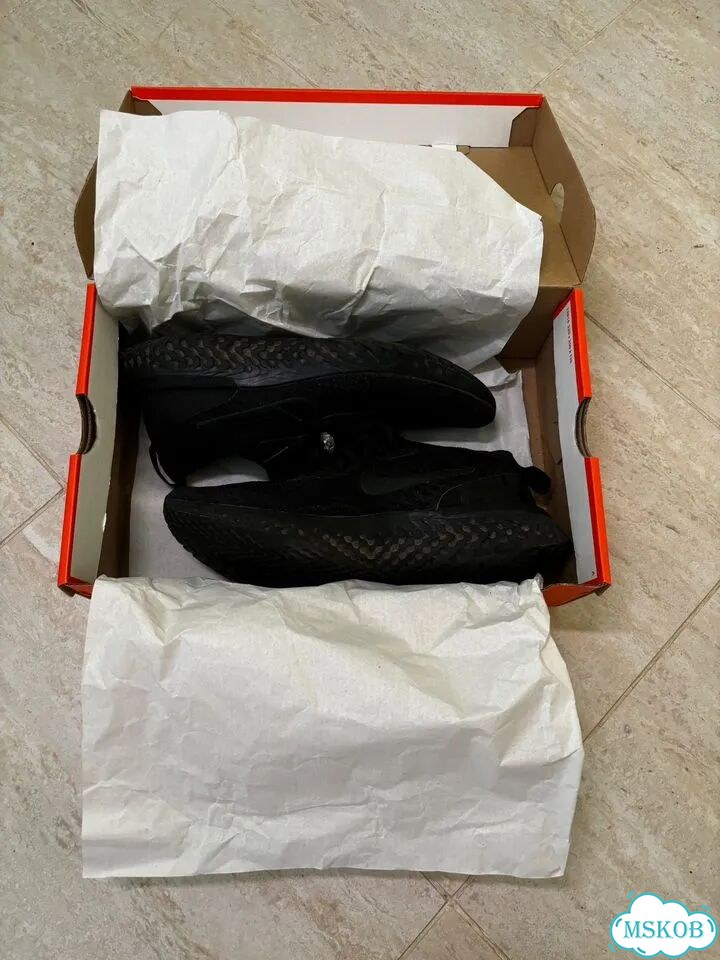 Nike Epic React Flyknit Triple Black, размер 40,5 фото 7