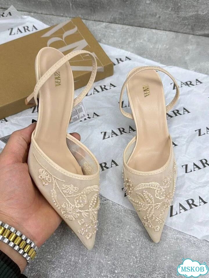 Туфли сетчатые Zara beige 36-40 фото 1