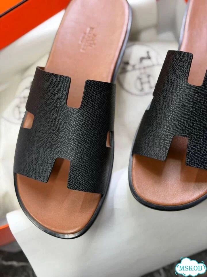 Мужские тапочки Hermes фото 3