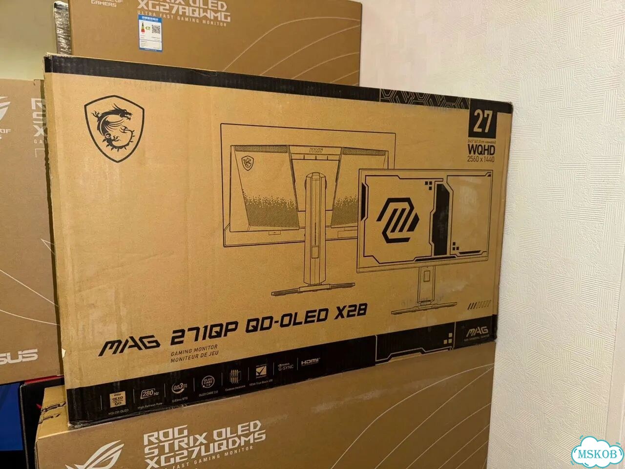 Игровой монитор MSI 271QP X28 QD-oled 2K 280 Гц фото 1