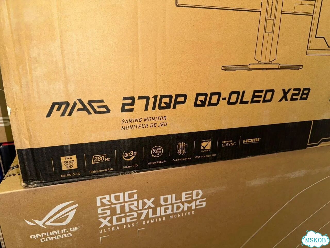 Игровой монитор MSI 271QP X28 QD-oled 2K 280 Гц фото 2