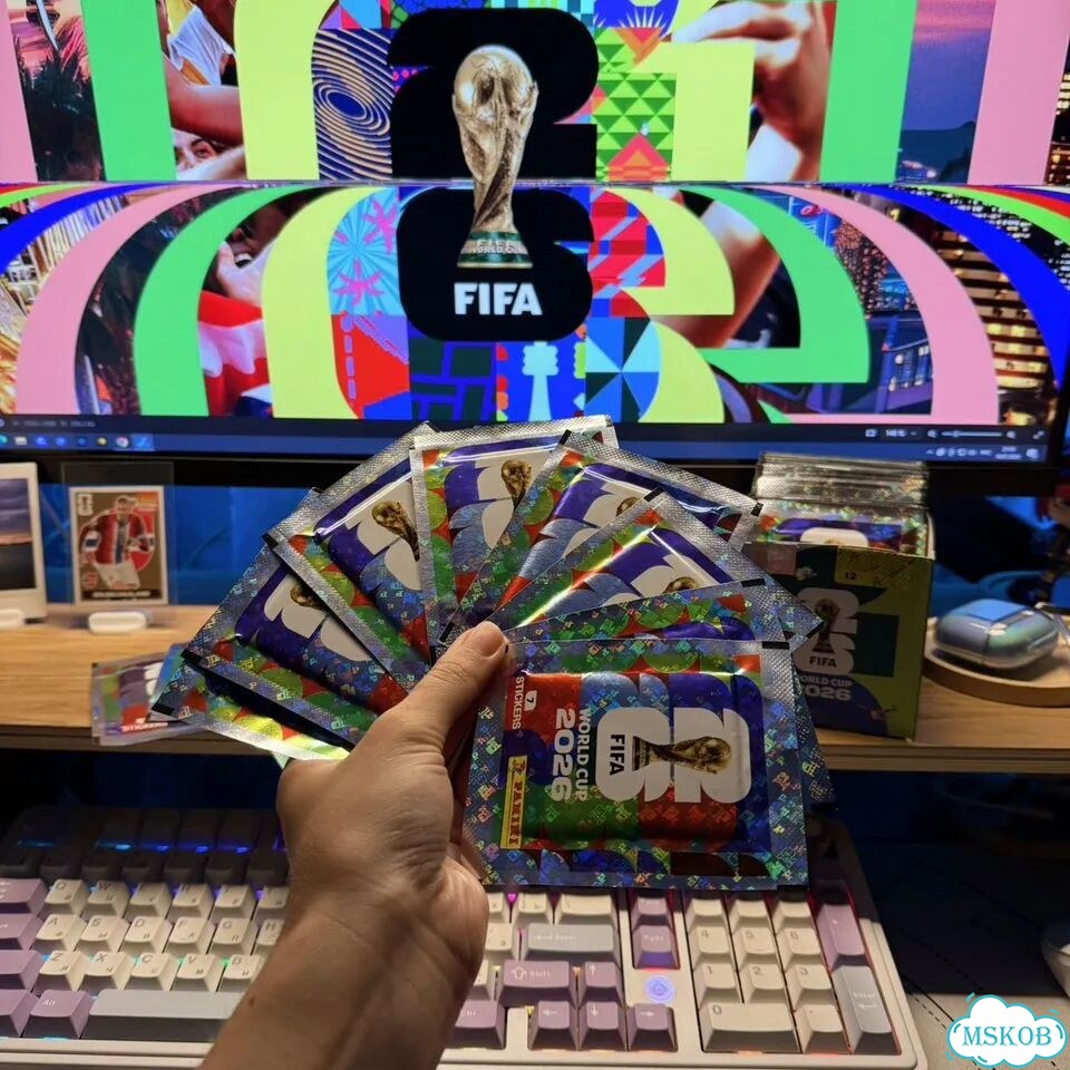 Наклейки Panini Чемпионат Мира FIFA 8 пакетиков фото 1