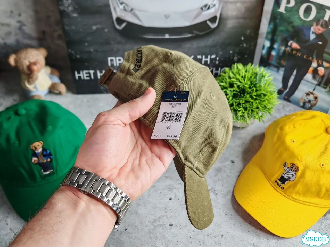 Кепка Polo Ralph Lauren хаки фото 4