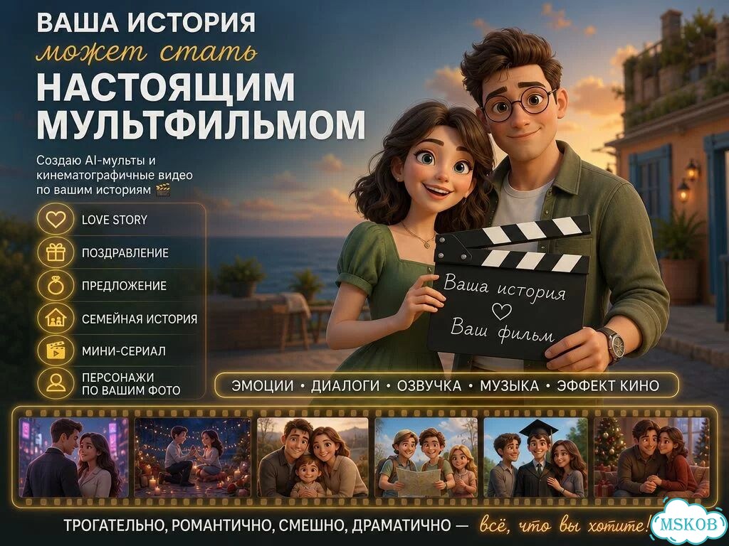 Ии мультфильм по вашей истории фото 1