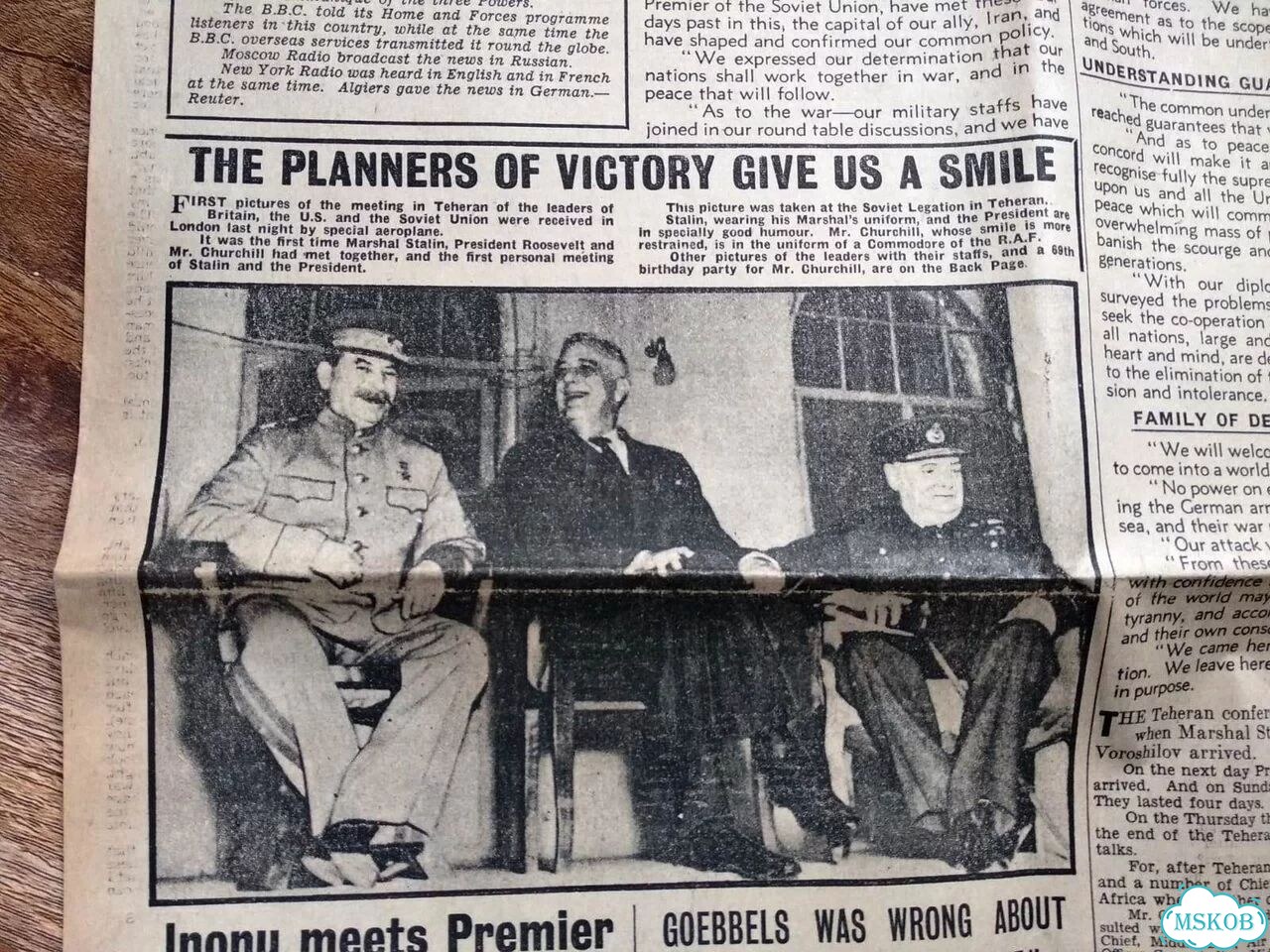 Старые английские газеты News Chronicle (1943-45) фото 6