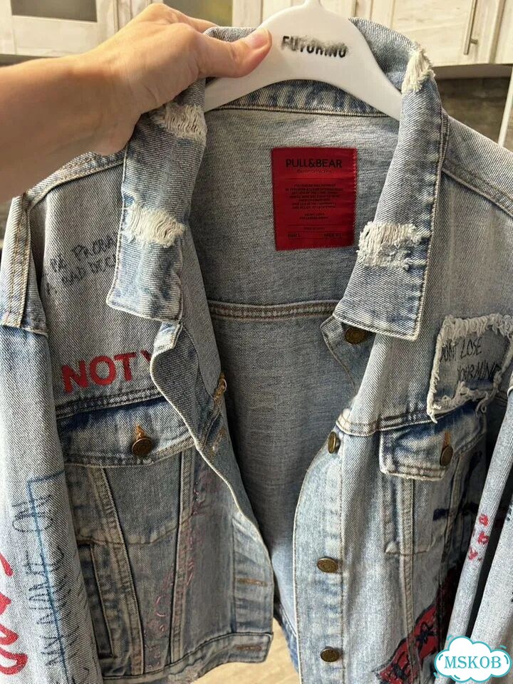 Джинсовая куртка pull bear фото 6