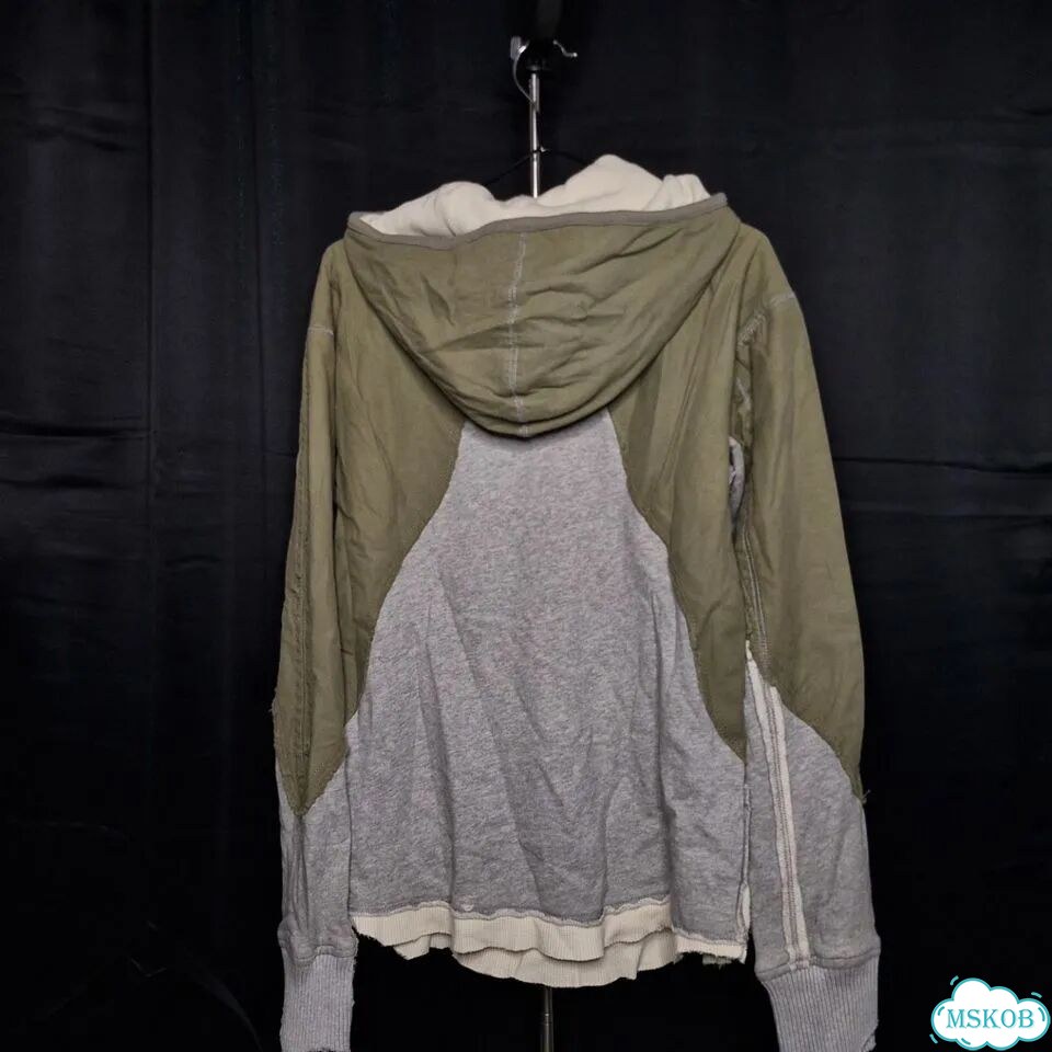Greg Lauren 50/50 Army Fleece Combination Hoodie фото 2