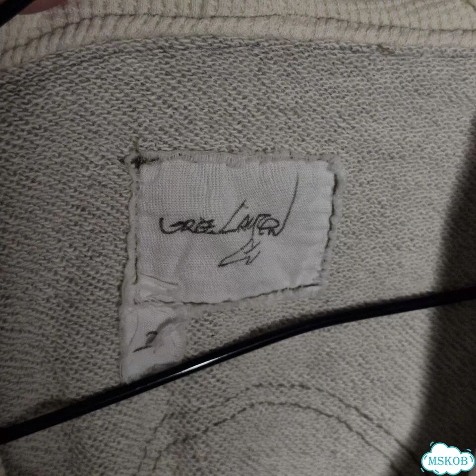 Greg Lauren 50/50 Army Fleece Combination Hoodie фото 5