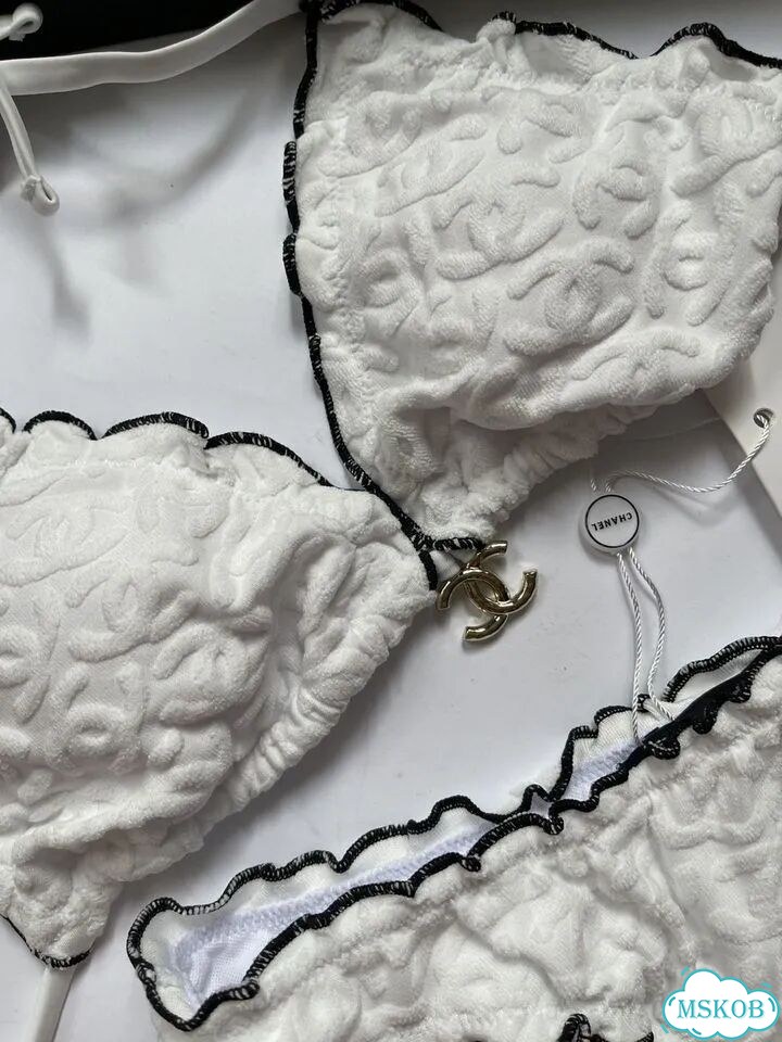 Купальник женский chanel белый фото 5