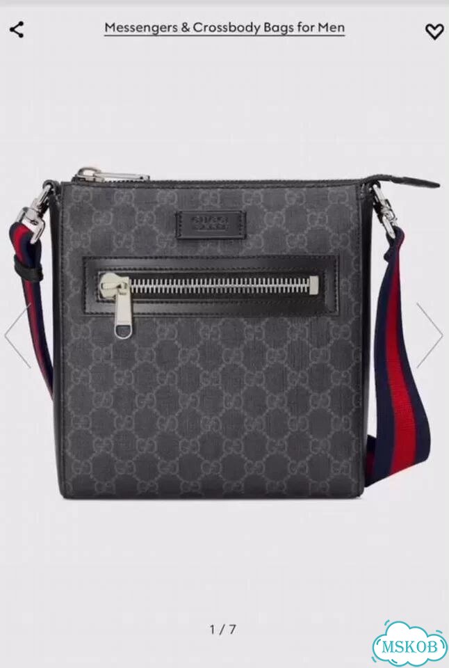 Gucci GG Messenger сумка Black-Gray фото 1