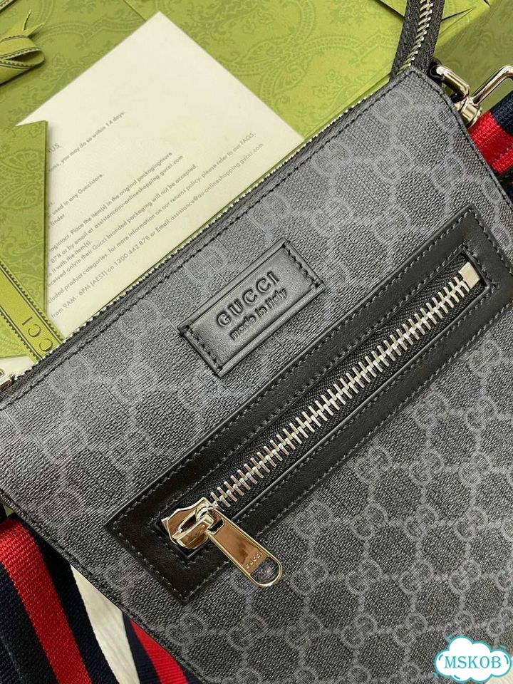 Gucci GG Messenger сумка Black-Gray фото 4