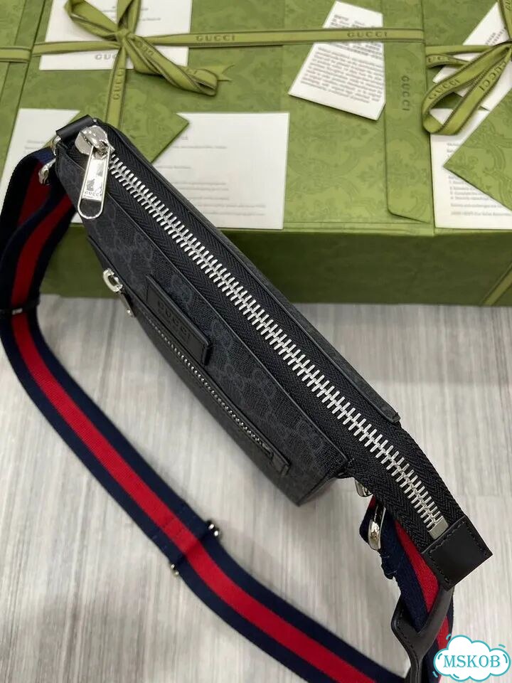 Gucci GG Messenger сумка Black-Gray фото 8