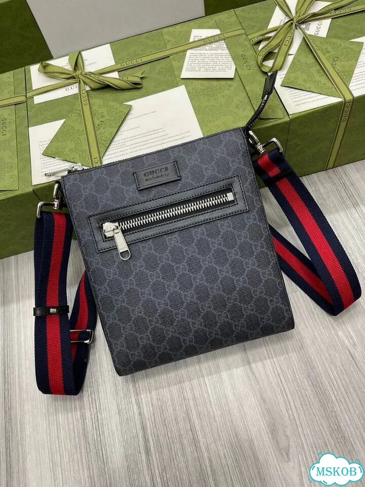 Gucci GG Messenger сумка Black-Gray фото 9