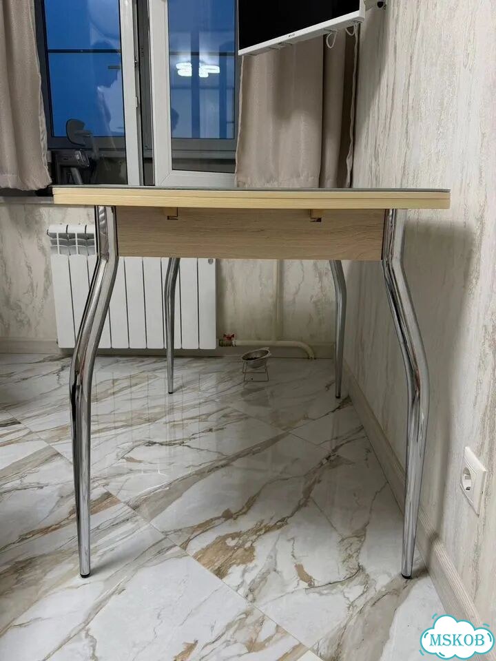 Стол кухонный раздвижной Сиэтл-хрг 110х75х68 см фото 5