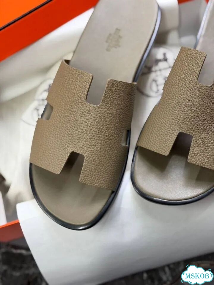 Тапочки мужские Hermes фото 3