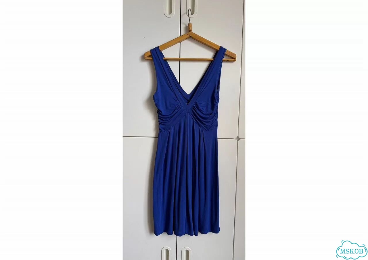 Платье Zara летнее синее S фото 2