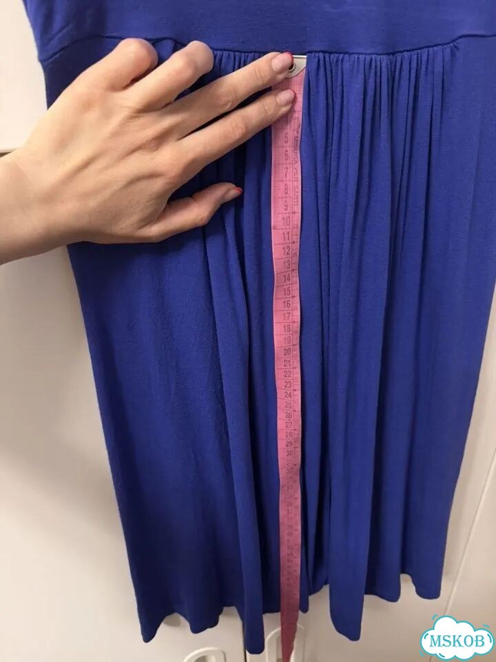 Платье Zara летнее синее S фото 7
