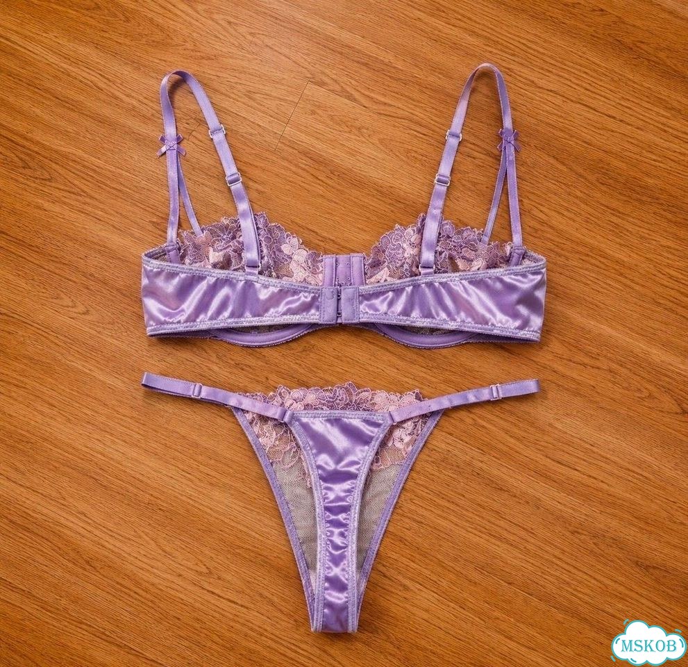 Комплект нижнего белья victoria secret трусы + лиф фото 3