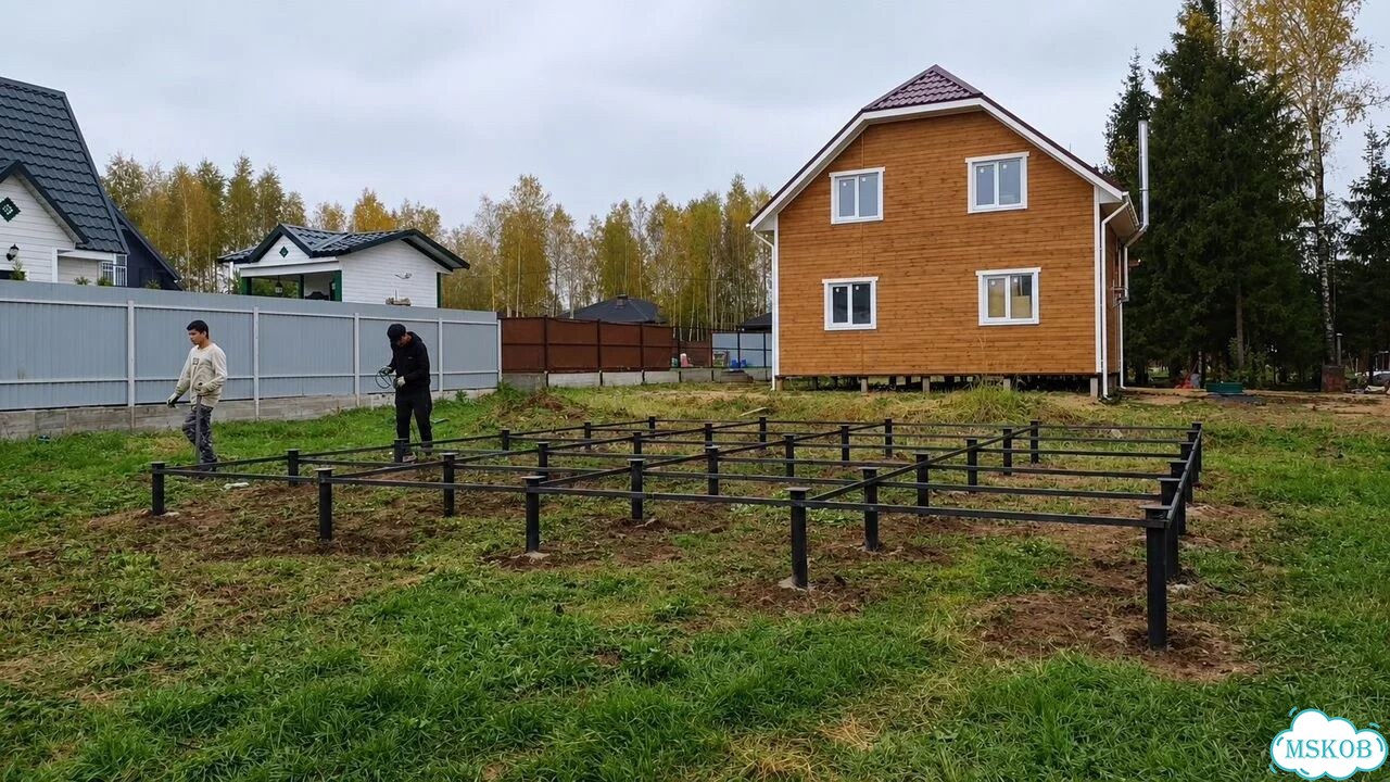 Винтовые сваи под ключ установка фото 10
