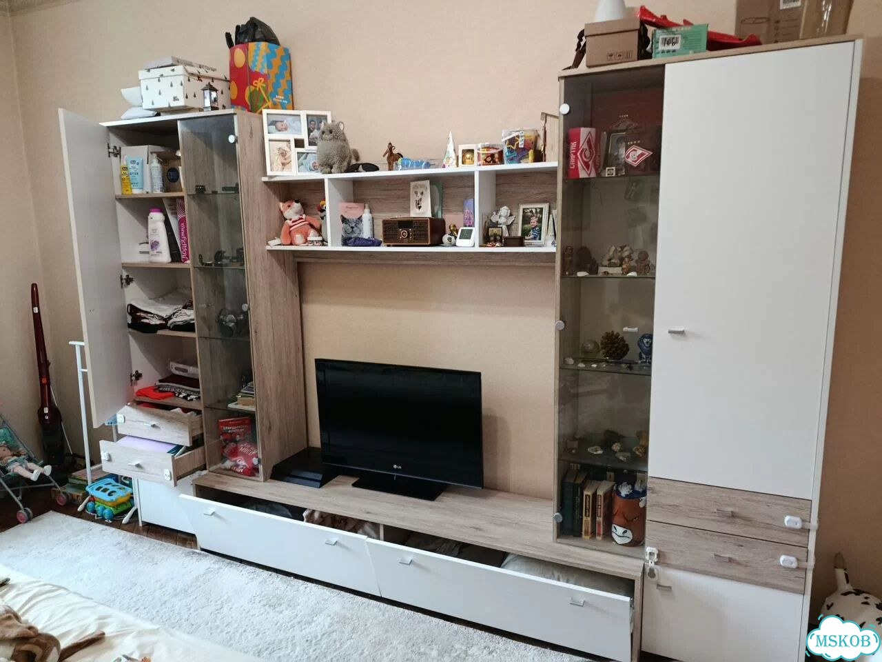 Стенка в гостиную дуб сонома фото 1