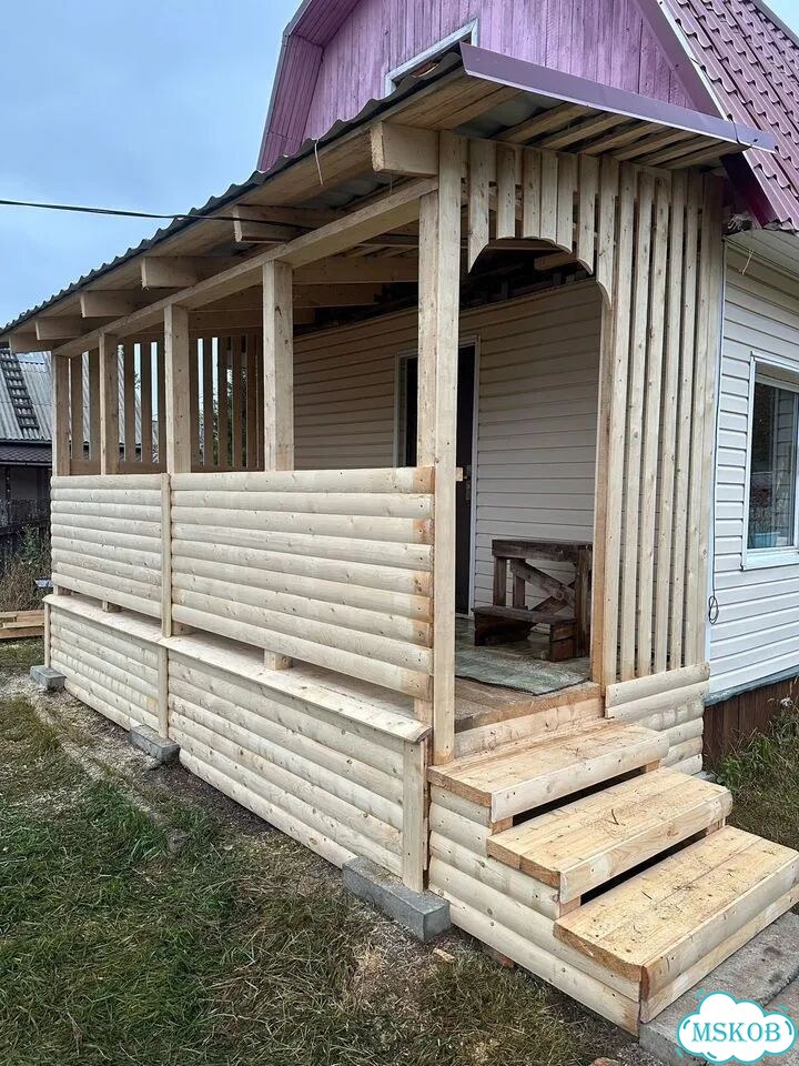 Пристройка к дому веранды террасы Беседка под ключ фото 8