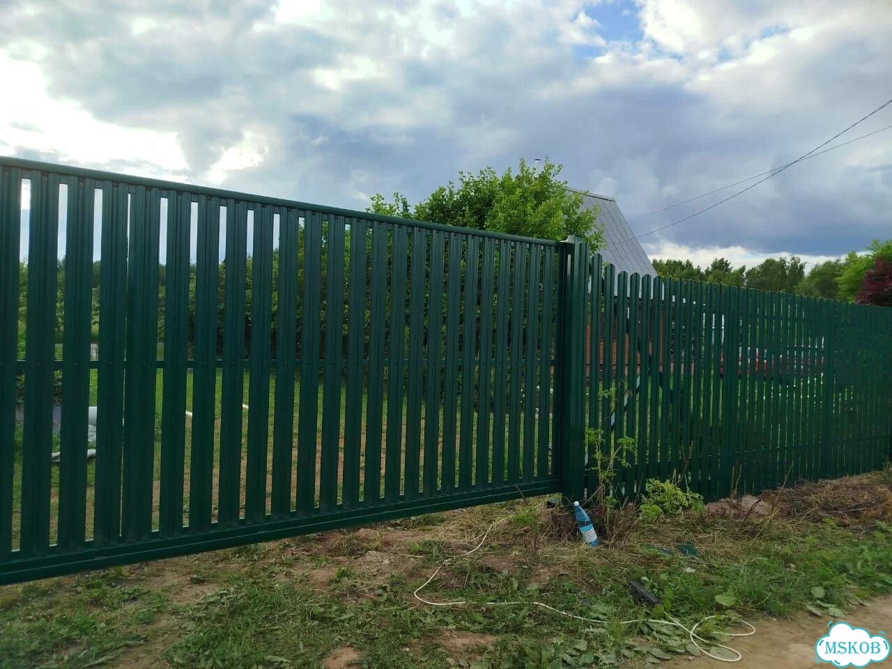 Забор под ключ Установка заборов Распашные ворота фото 1