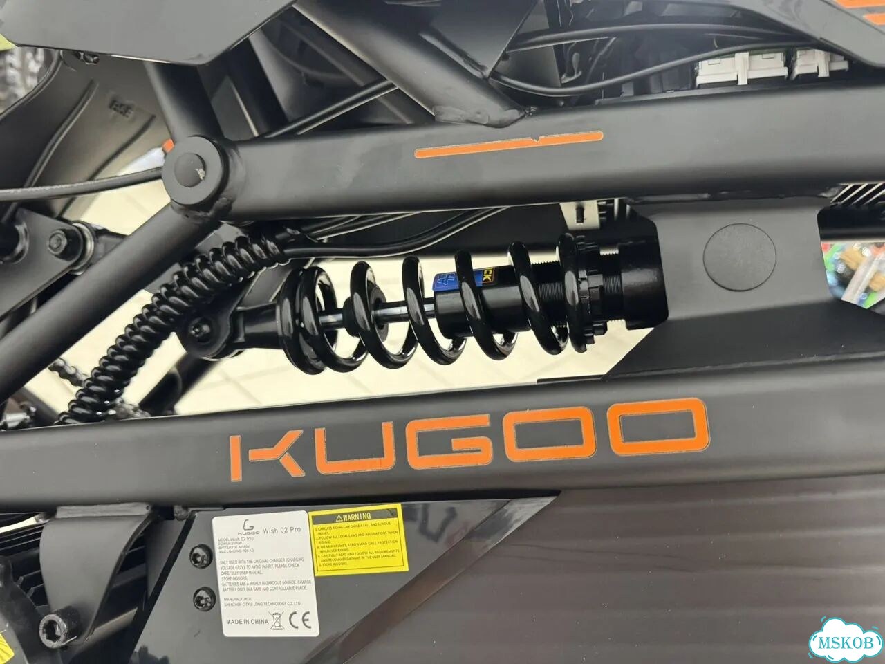 Электропитбайк Kugoo Wish 02 Pro, черный фото 11