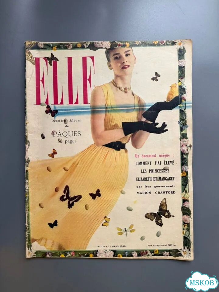 Журнал Elle 1950г на французском фото 1