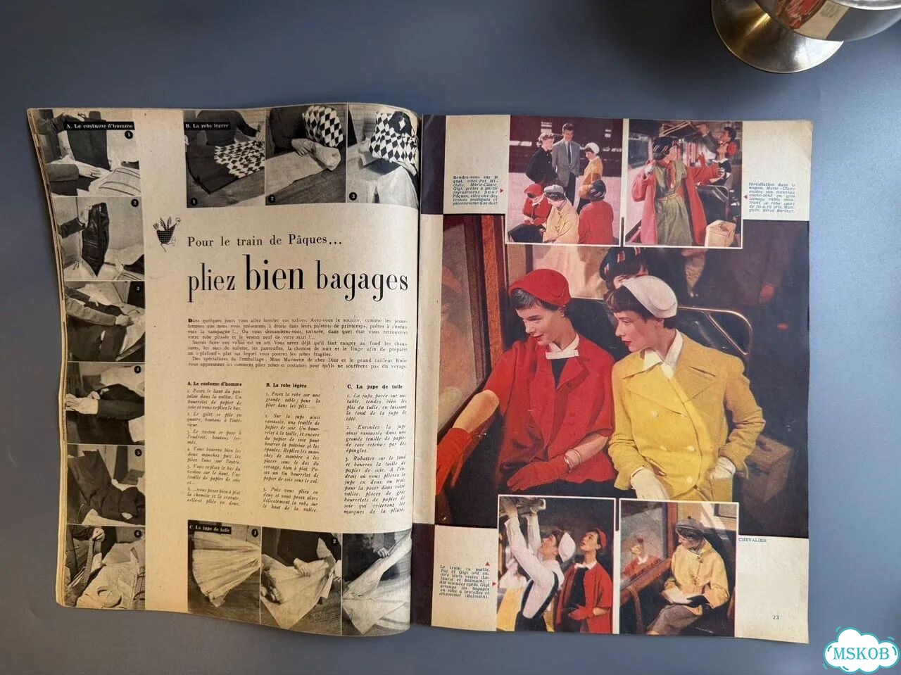 Журнал Elle 1950г на французском фото 3