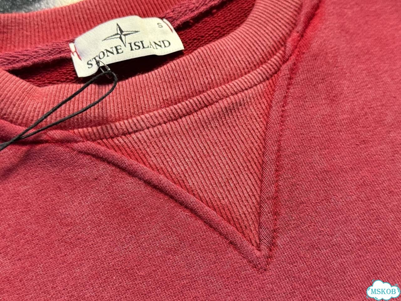 Stone Island Garment Dyed Sweatshirt Bordeaux фото 6