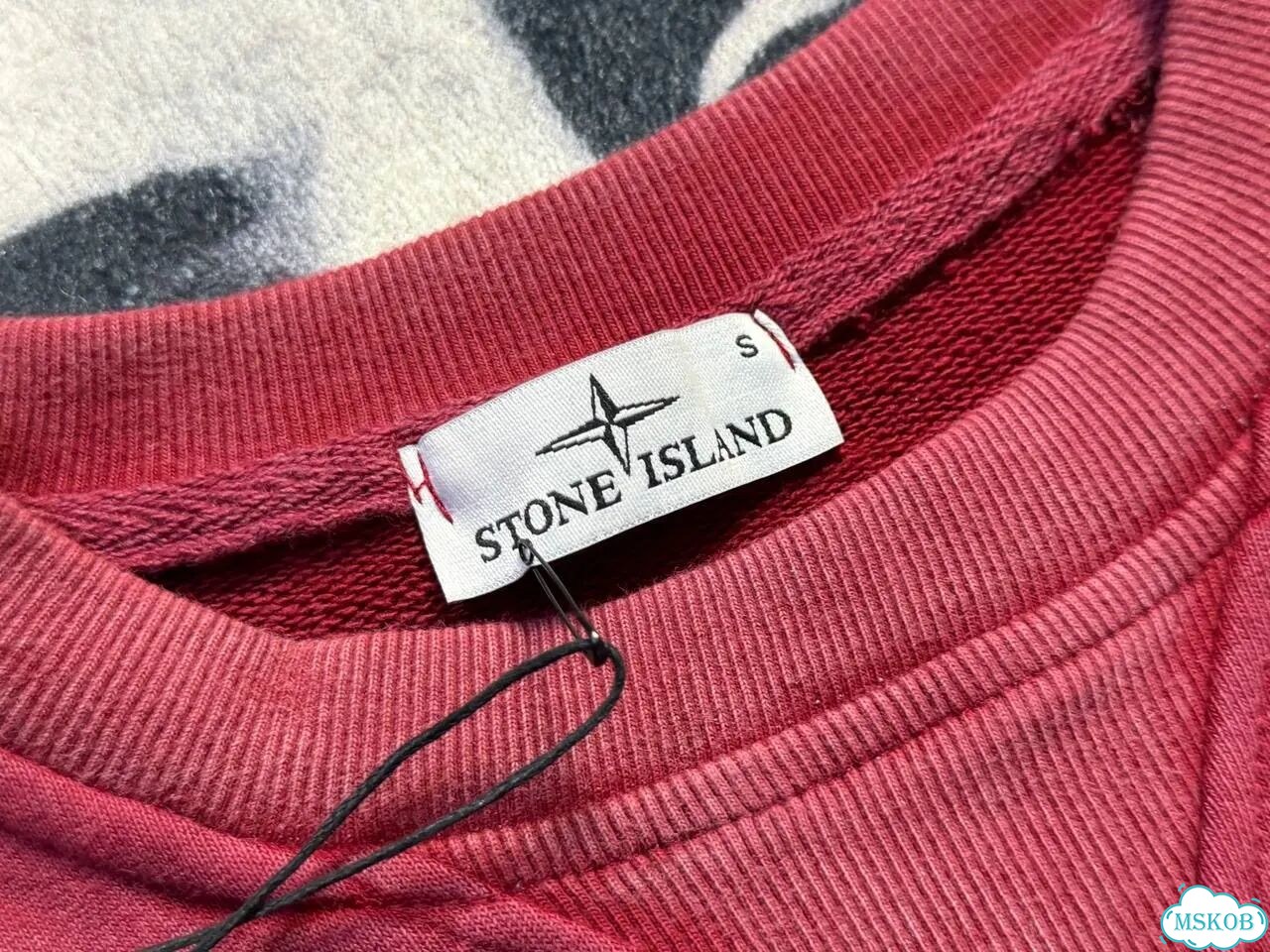 Stone Island Garment Dyed Sweatshirt Bordeaux фото 7