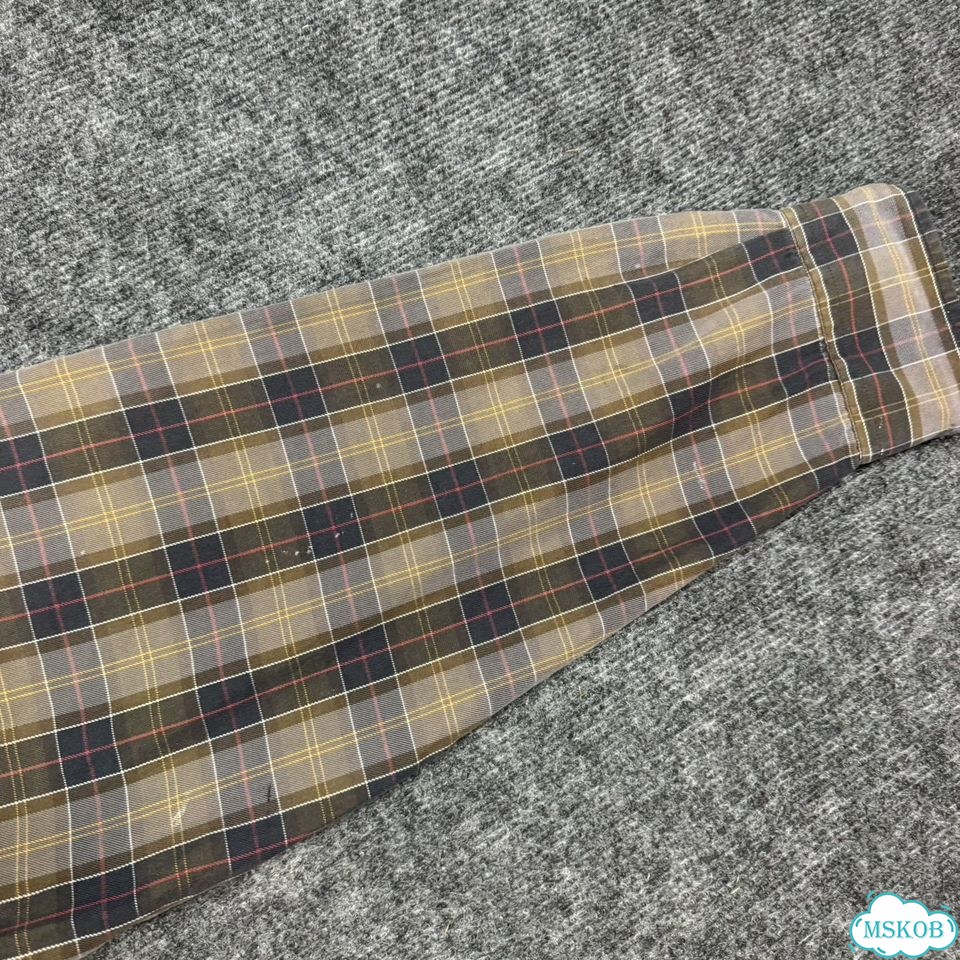 Barour Tartan рубашка distressed оригинал vintage фото 8
