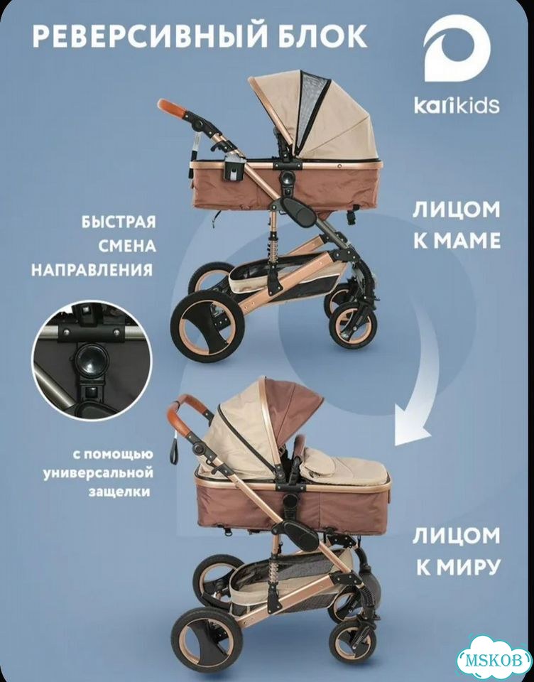 Коляска трансформер новая, 2 в 1 фото 3