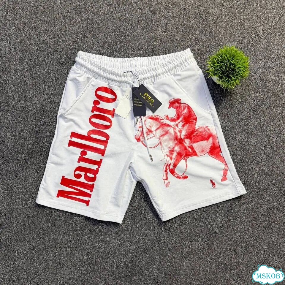 Шорты Polo Ralph Lauren Marlboro белые фото 2