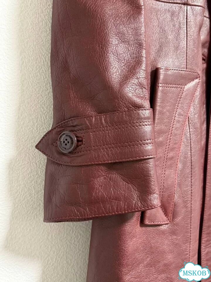 Подиумный Кожаный Плащ Vetements фото 5
