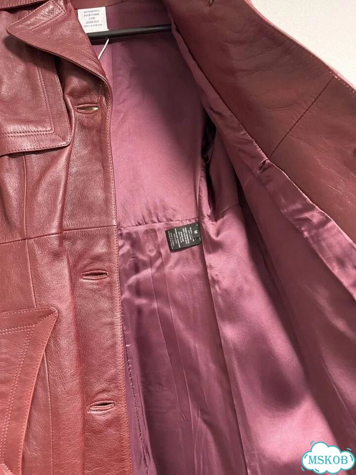 Подиумный Кожаный Плащ Vetements фото 7