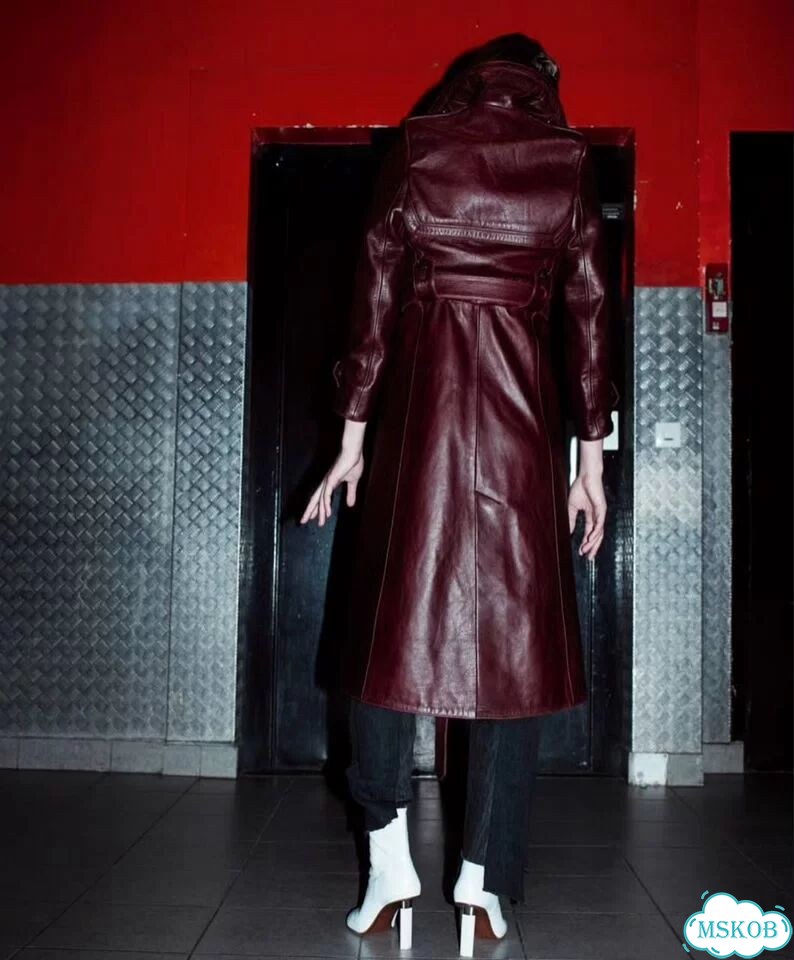 Подиумный Кожаный Плащ Vetements фото 9